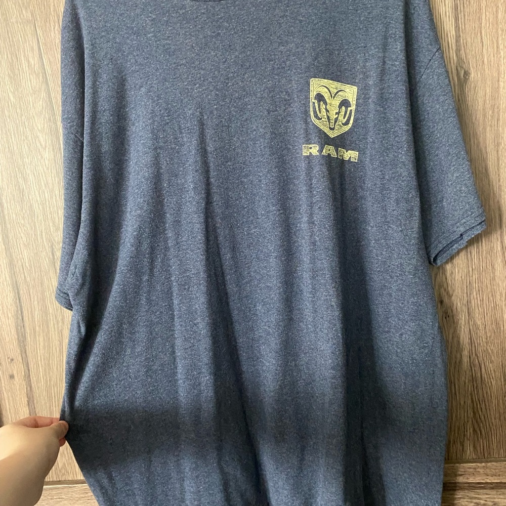 Delta Gray Short Sleeve Tee with Ram's Head Logo
